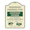Signmission Reserved Parking for Expectant Fathers Unauthorized Vehicles Towed Away, A-DES-TG-1824-23107 A-DES-TG-1824-23107 - alternate 1